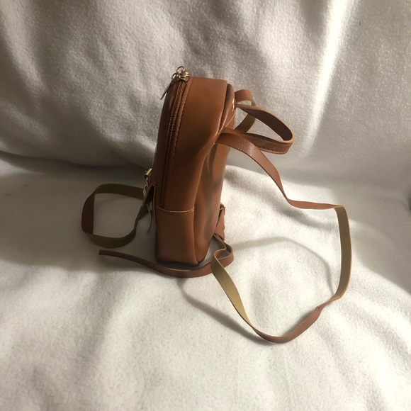Brown mini backpack - Picture 3 of 5